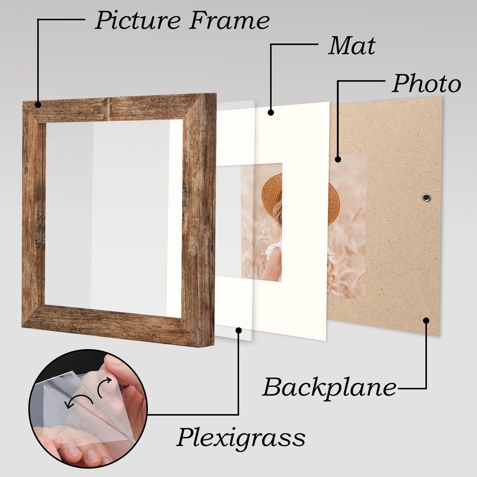 Square Picture Frame - 6x6