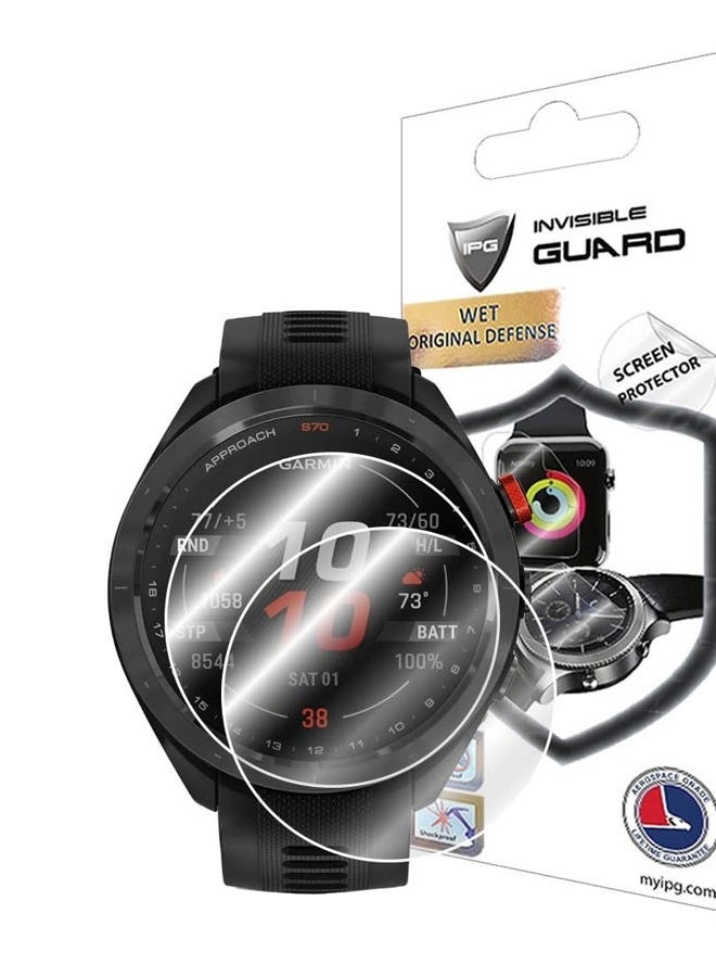 IPG Screen Protector Garmin Approach S70 - Hydrogel 2-Pack - 47 mm