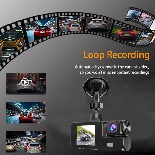 3 Channel Dashcam - 1080P