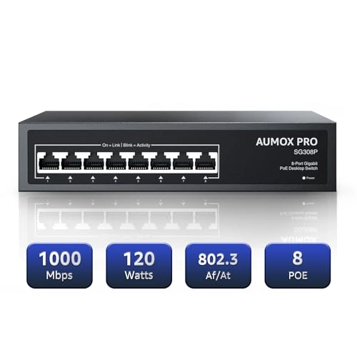 8 Port| 8 Port PoE Gigabit 120W 8-ports
