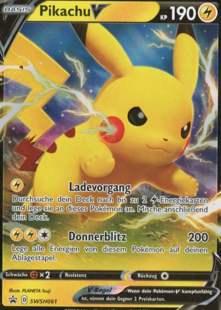 MZTCG Pokemon Pikachu V SWSH 061 - German