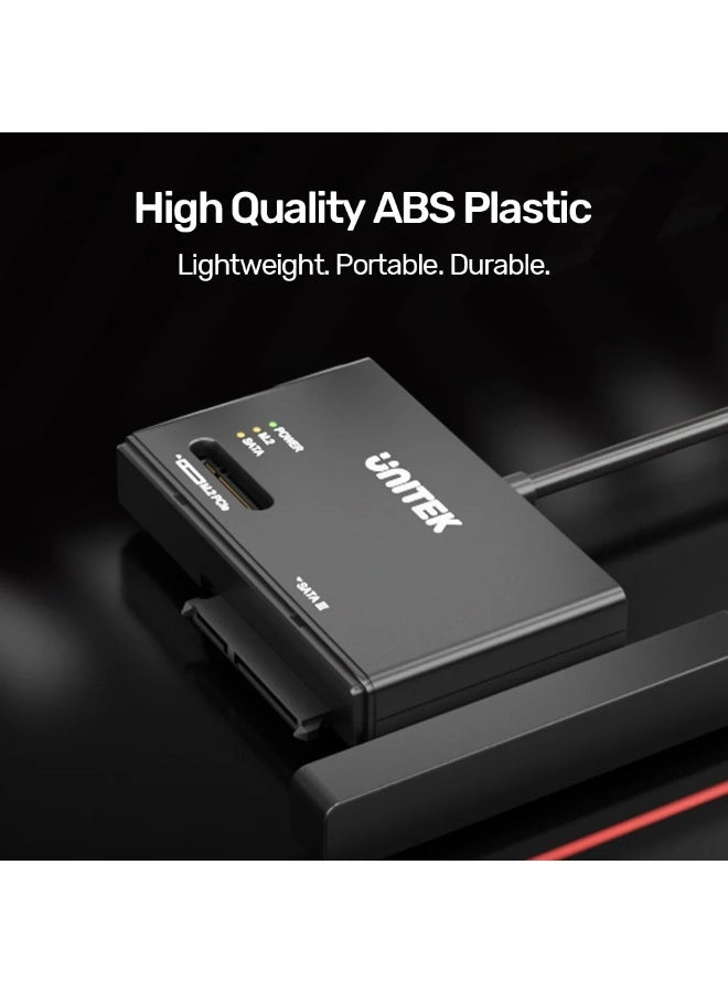 NVMe M.2 SSD & 2.5”/3.5” SATA HDD Docking Station - Dual Drive Support