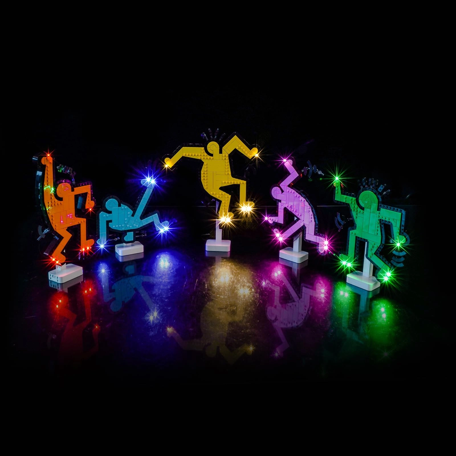 BrickBling Light Kit for LEGO Keith Haring Dancing Figures 31216 - Copper Line