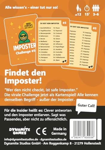 Who is the Imposter? - German 12 years and up