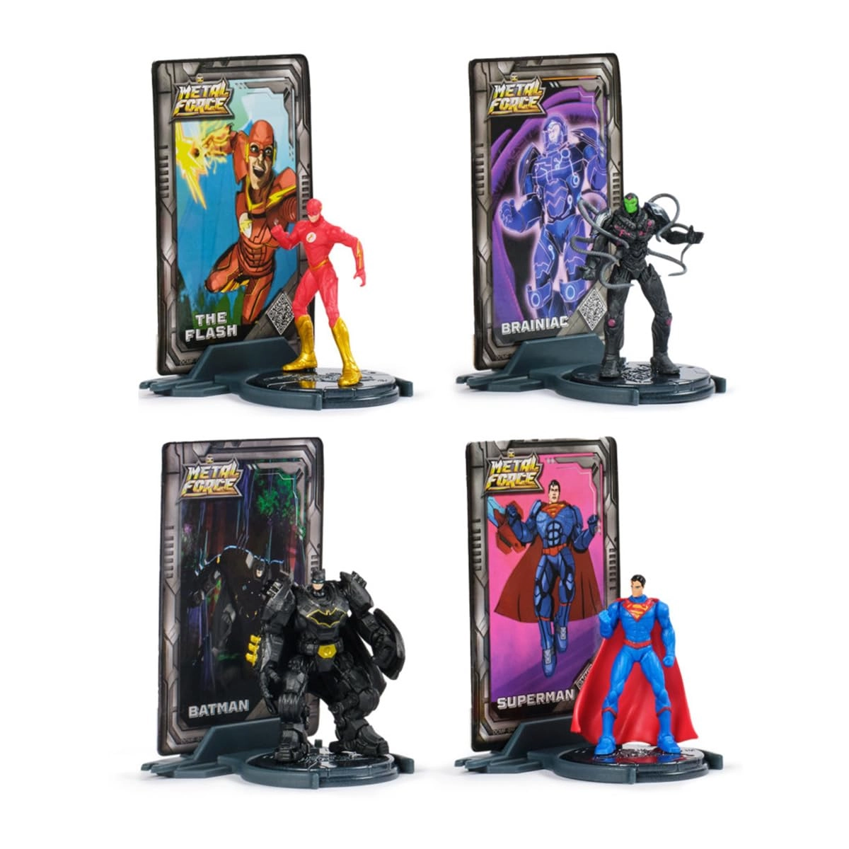 Spin Master Brainiac + Batman + Superman + The Flash - Metal Force - 4 pcs (6072651)