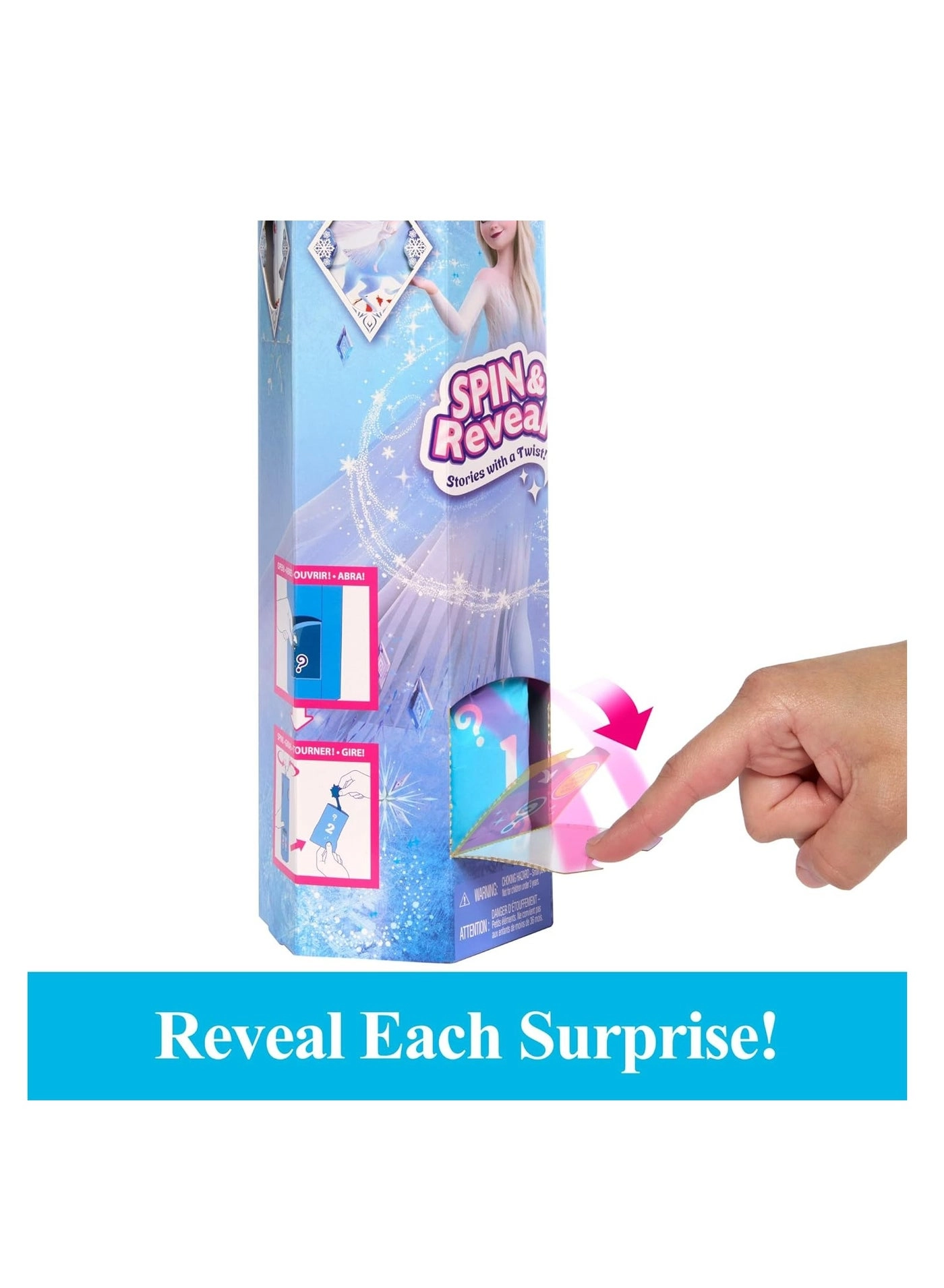 Elsa Fashion Doll - Frozen Spin & Reveal 11 Surprises