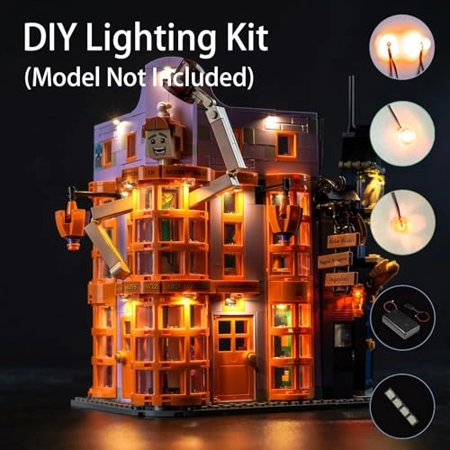 LED Light Kit for LEGO 76422 Weasleys' Wizard Wheezes - ABS
