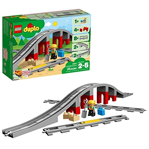 Town Train Bridge and Tracks - Horn Sound Action Brick (10872)