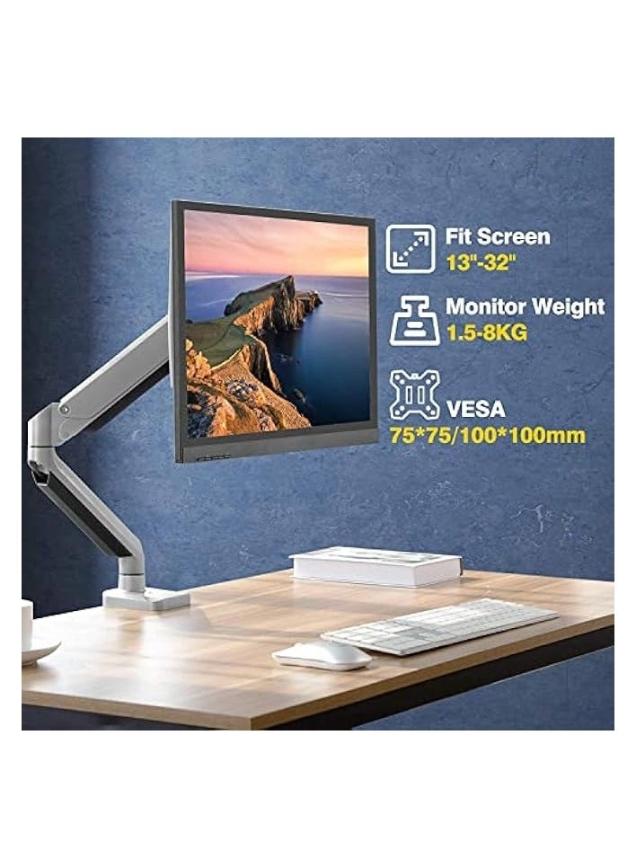 Monitor Mount Arm - Single 20 to 32 inches 75x75mm and 100x100mm