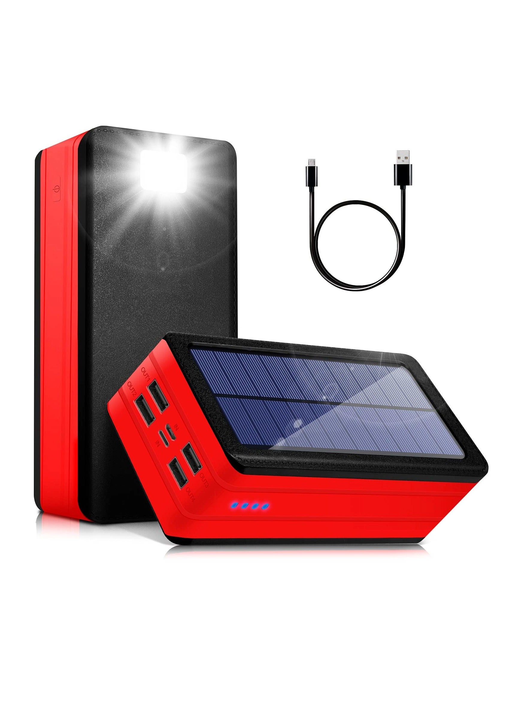 Hihonor Solar Powerbank - 100000mAh 4 USB Qi