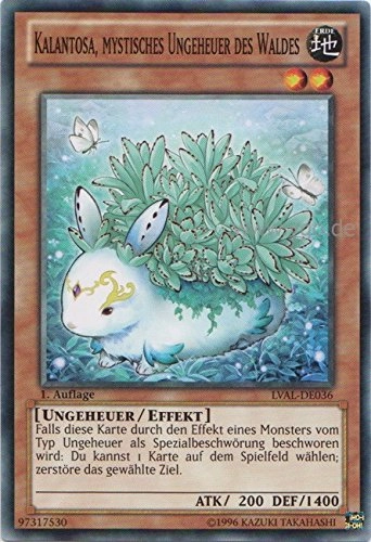 Yu-Gi-Oh! Kalantosa Mystical Monster of the Forest LVAL-DE036 - 1st Edition