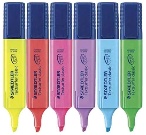 Staedtler St364 Wp6 - Highlighter Wallet Pack Of 6