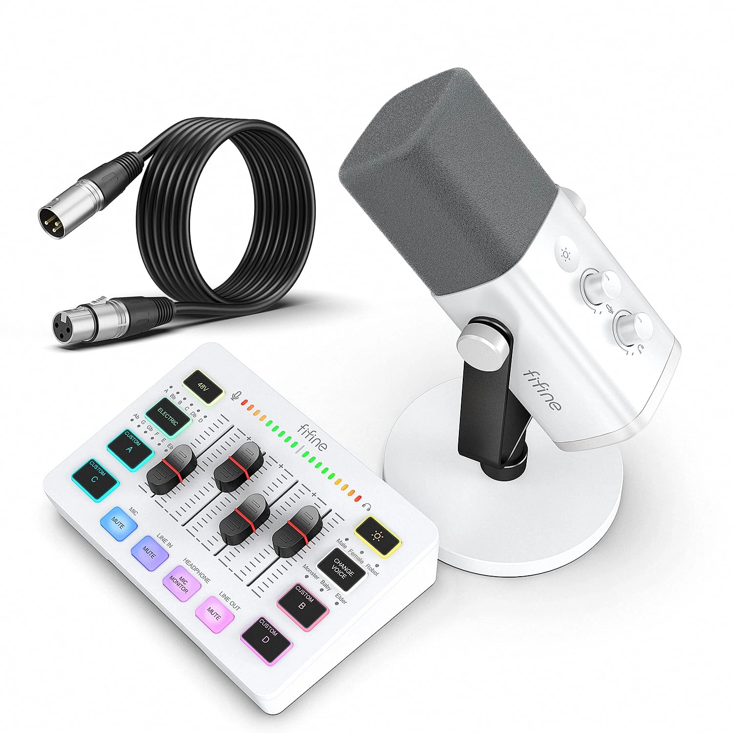 AmpliGame KS5 XLR+USB Microphone Bundle