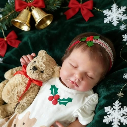 LOULOU Reborn Baby Doll - 20 Inch Soft Cloth Body & Vinyl Limbs Sleeping Ages 3+