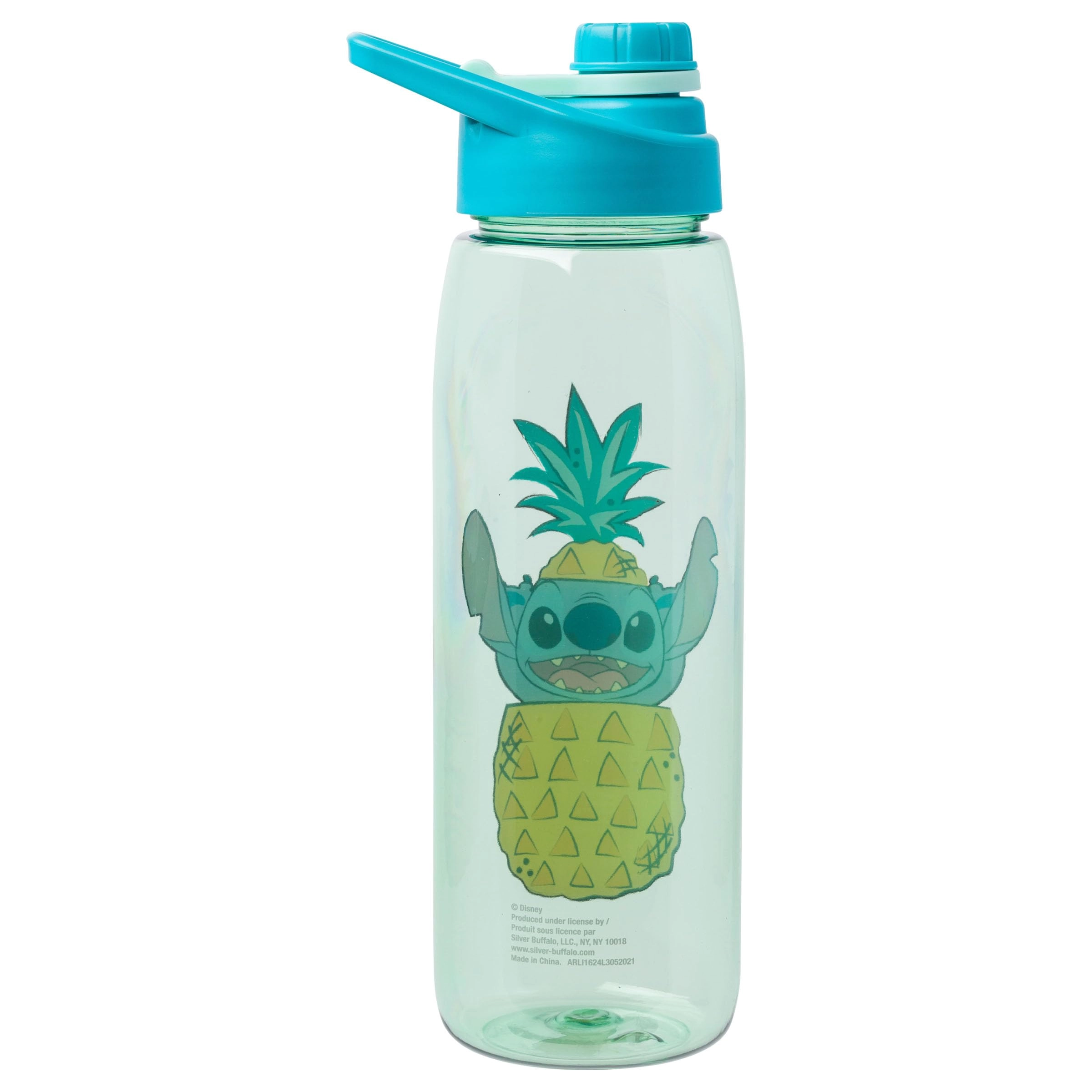 Lilo and Stitch Pineapple Water Bottle - Screw-On Lid