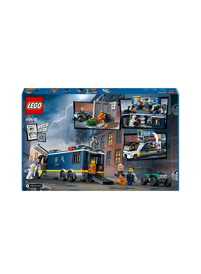 City Police Mobile Crime Lab Truck (60418)