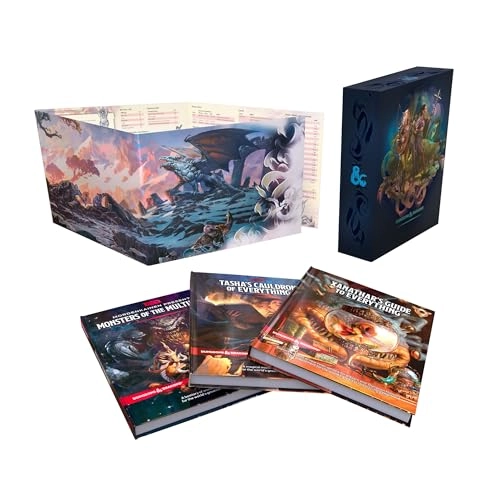 Wizards of the Coast Dungeons & Dragons: Tasha's Cauldron of Everything + Dungeons & Dragons: Xanathar's Guide to Everything + Dungeons & Dragons: Monsters of the Multiverse + Dungeons & Dragons: DM Screen