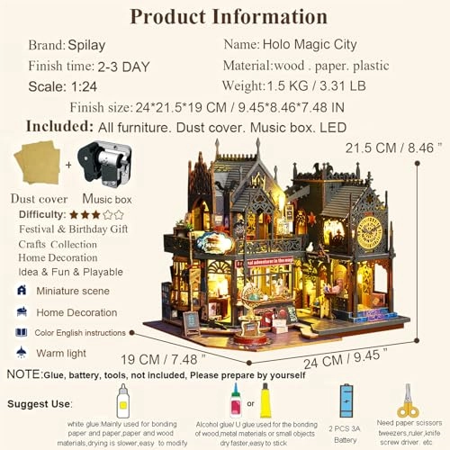 DIY Miniature Dollhouse Kit - 124 scale