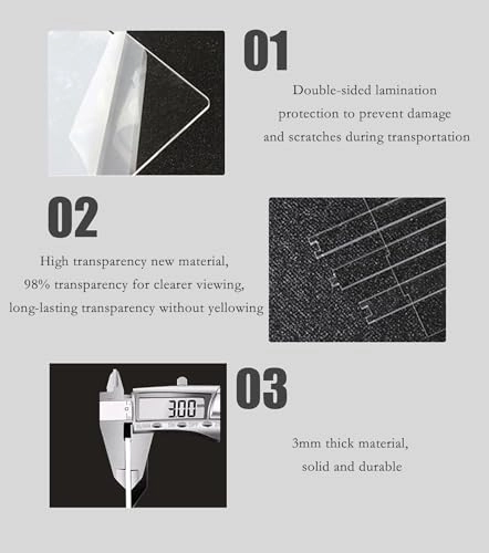Acrylic Display Case - 42x19x72cm Transparent Dustproof
