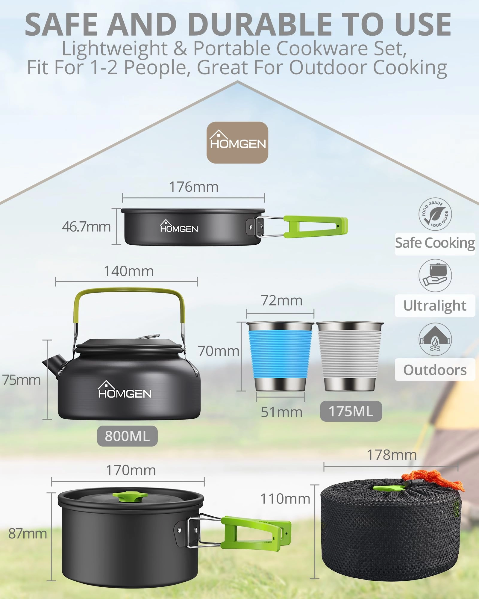 Camping Cooking Set - 12 piece(s)
