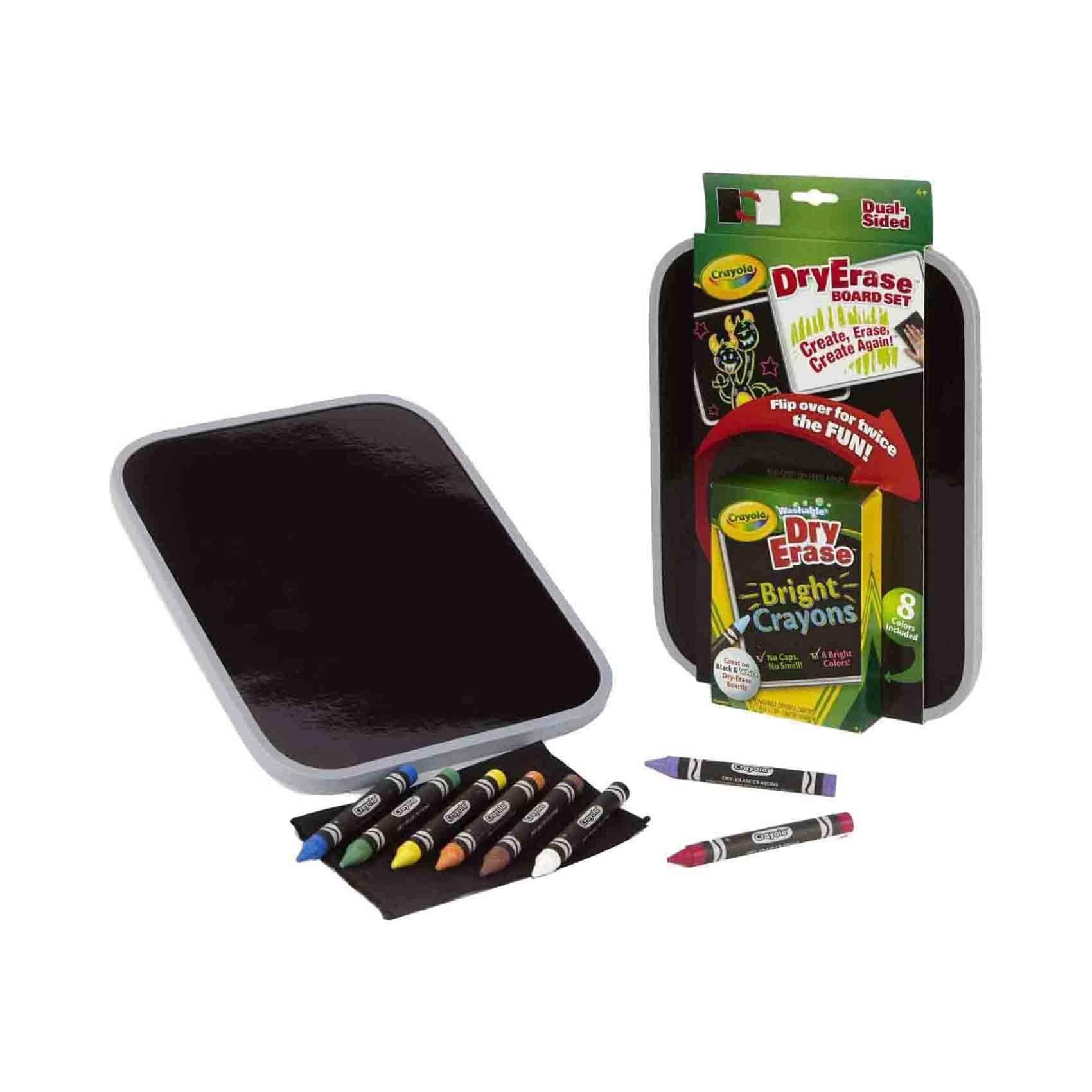 Crayola Dual Sided Dry Erase Board - 7 Crayons
