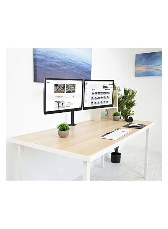 Dual Monitor Stand - 32 Inch 75mm x 75mm or 100mm x 100mm
