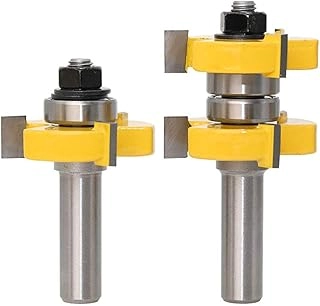 Yakamoz Tongue and Groove Router Bit - 1/2" 2Pcs