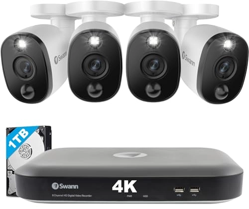 Home DVR Security Camera System - 1TB 4 channels