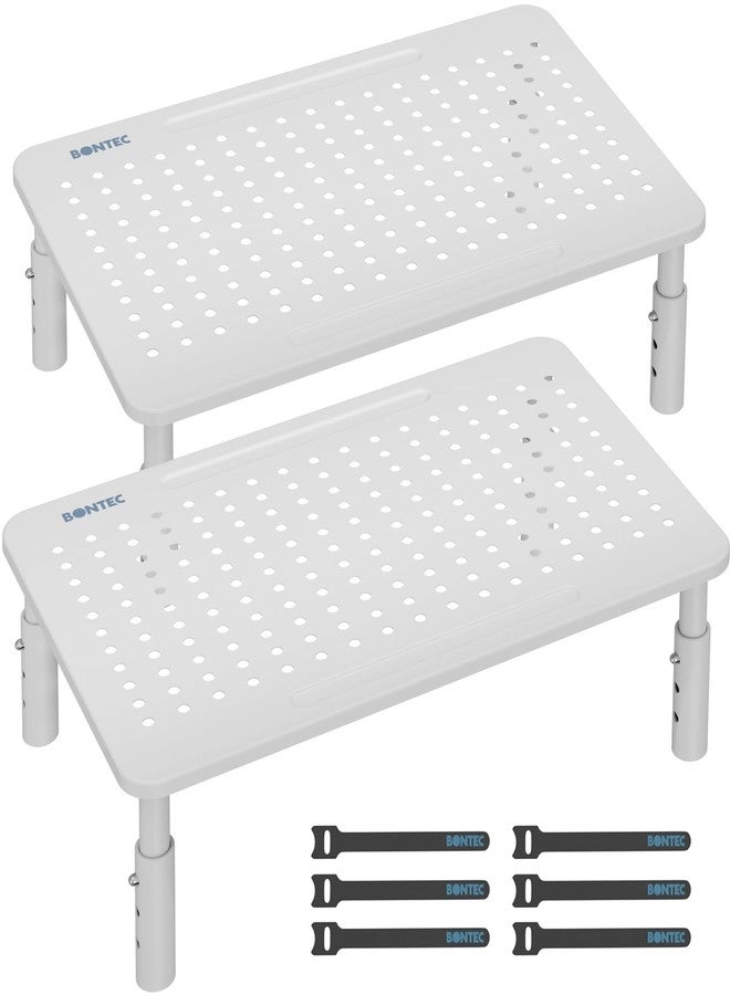 BONTEC Monitor Stand Riser - 2 Pack 3 Height Adjustable 44LBS20KG
