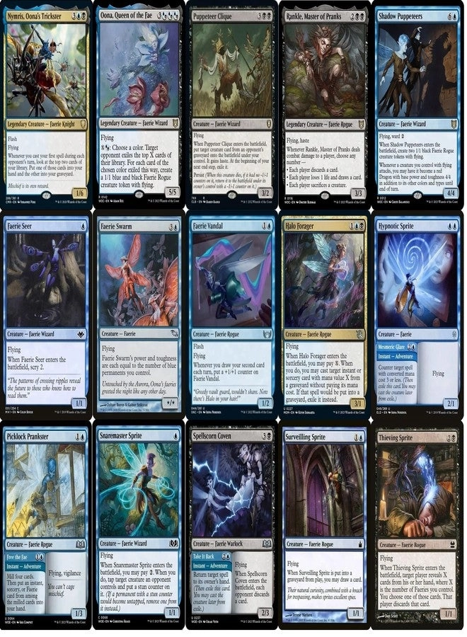 Magic The Gathering: Elite Commander Faerie Deck - Alela, Cunning Conqueror