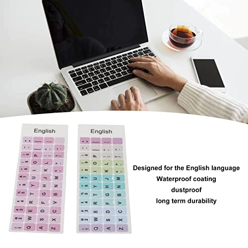 Keyboard Stickers - 2pcs English PVC