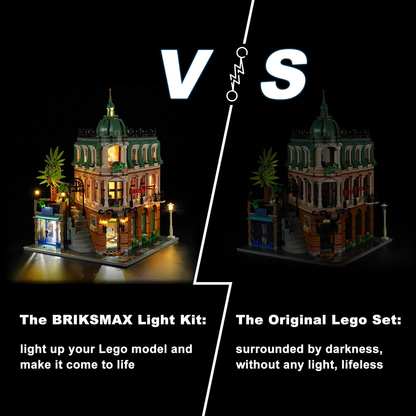 Led Lighting Kit - Creator Expert Boutique Hotel Compatible with Lego 10297