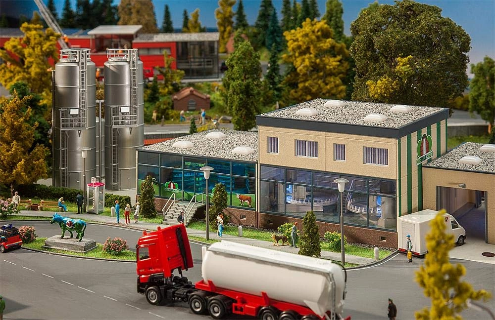 FALLER Dairy with Silos Model Kit (130198) - HO Scale