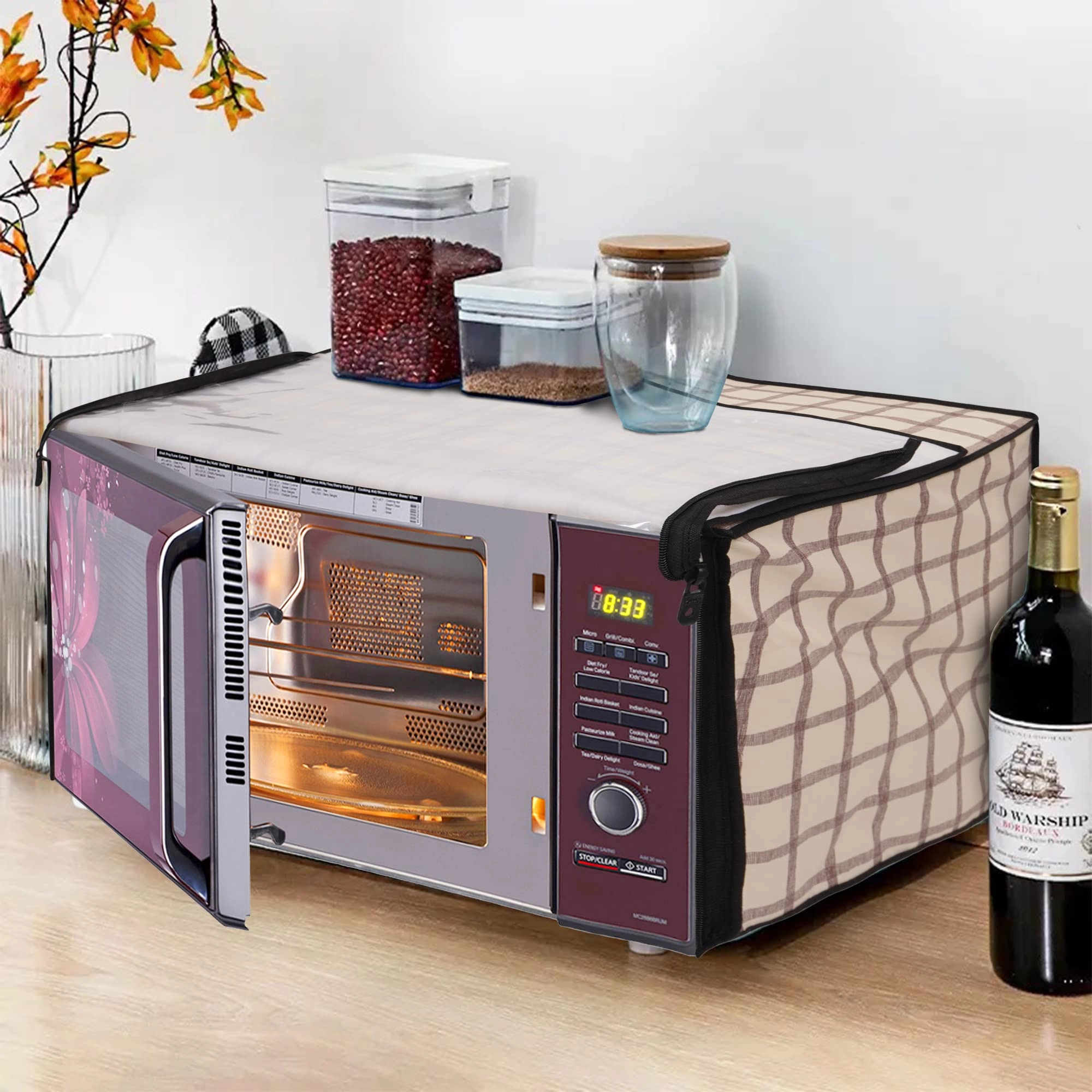 Glassiano Microwave Oven Cover