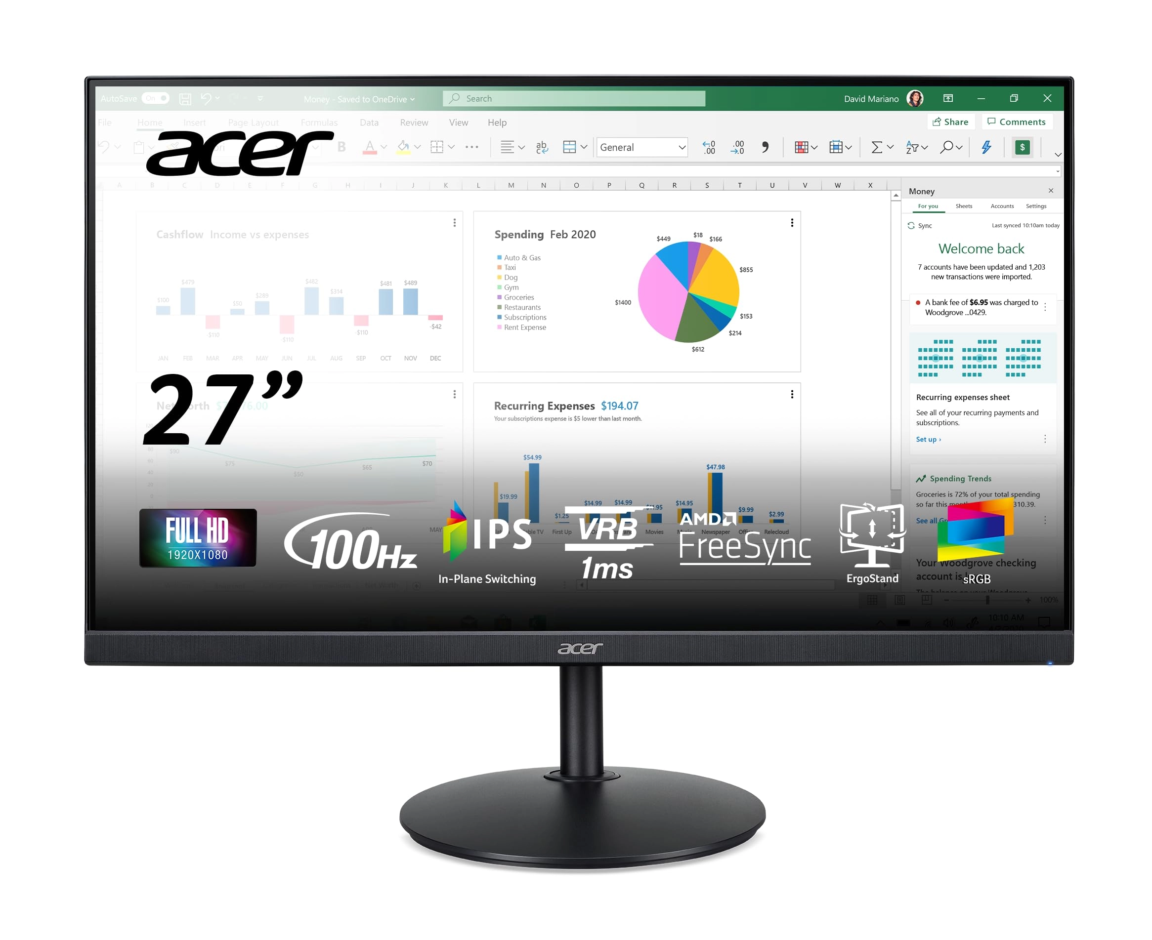 Acer CB272E3b - UM.HB2EE.333 27 Inches 1920 x 1080