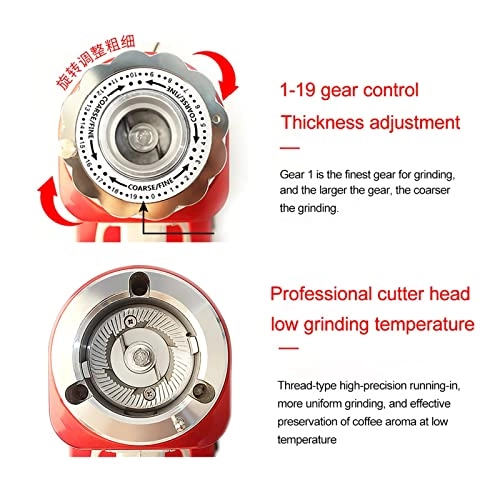 Coffee Bean Grinder - 800g 19 File Adjustable