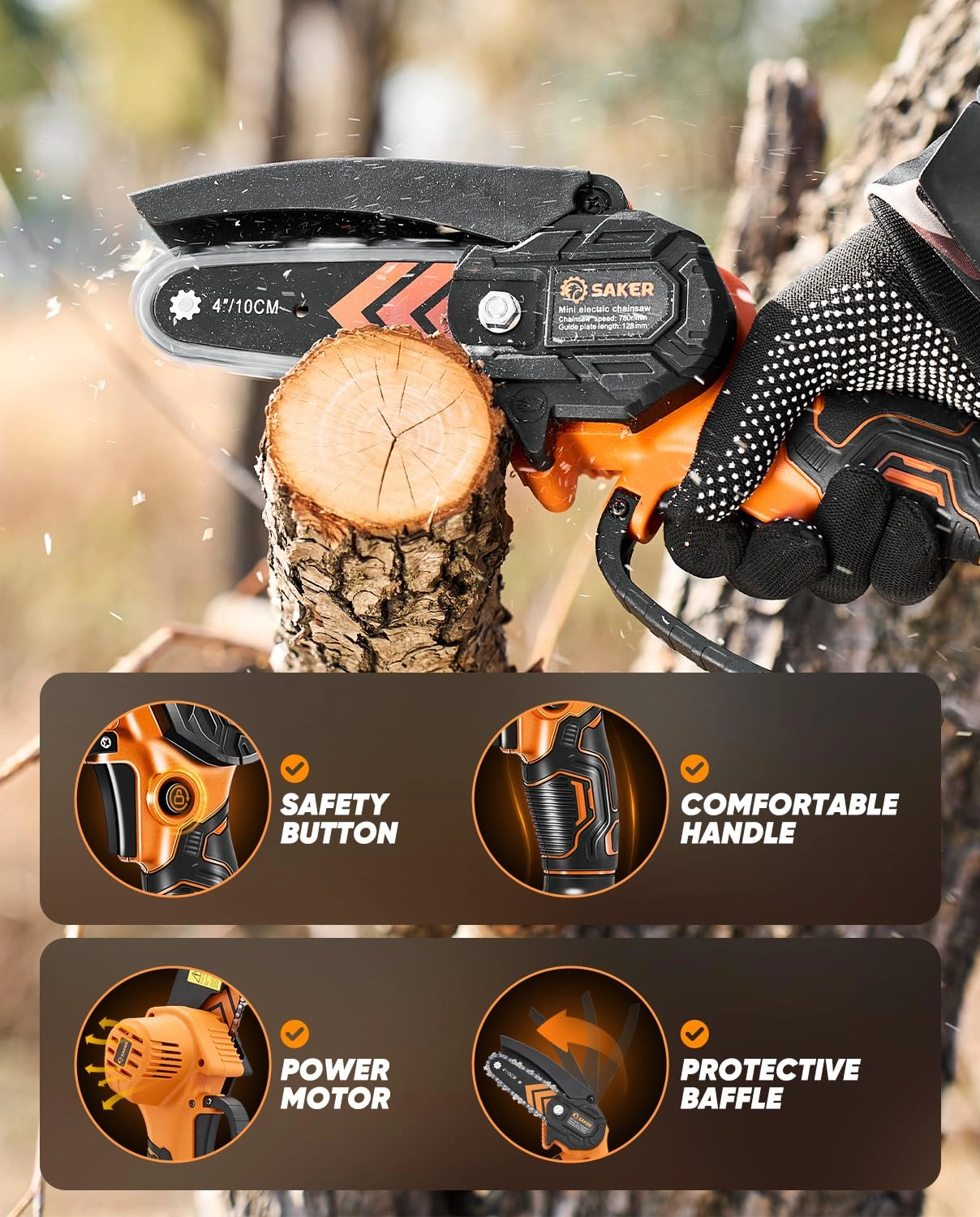 Mini Chainsaw - 550 Watts