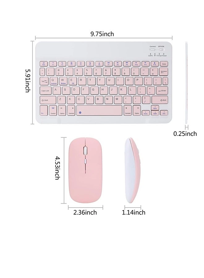 Bluetooth Keyboard & Mouse Combo - QWERTY Wireless