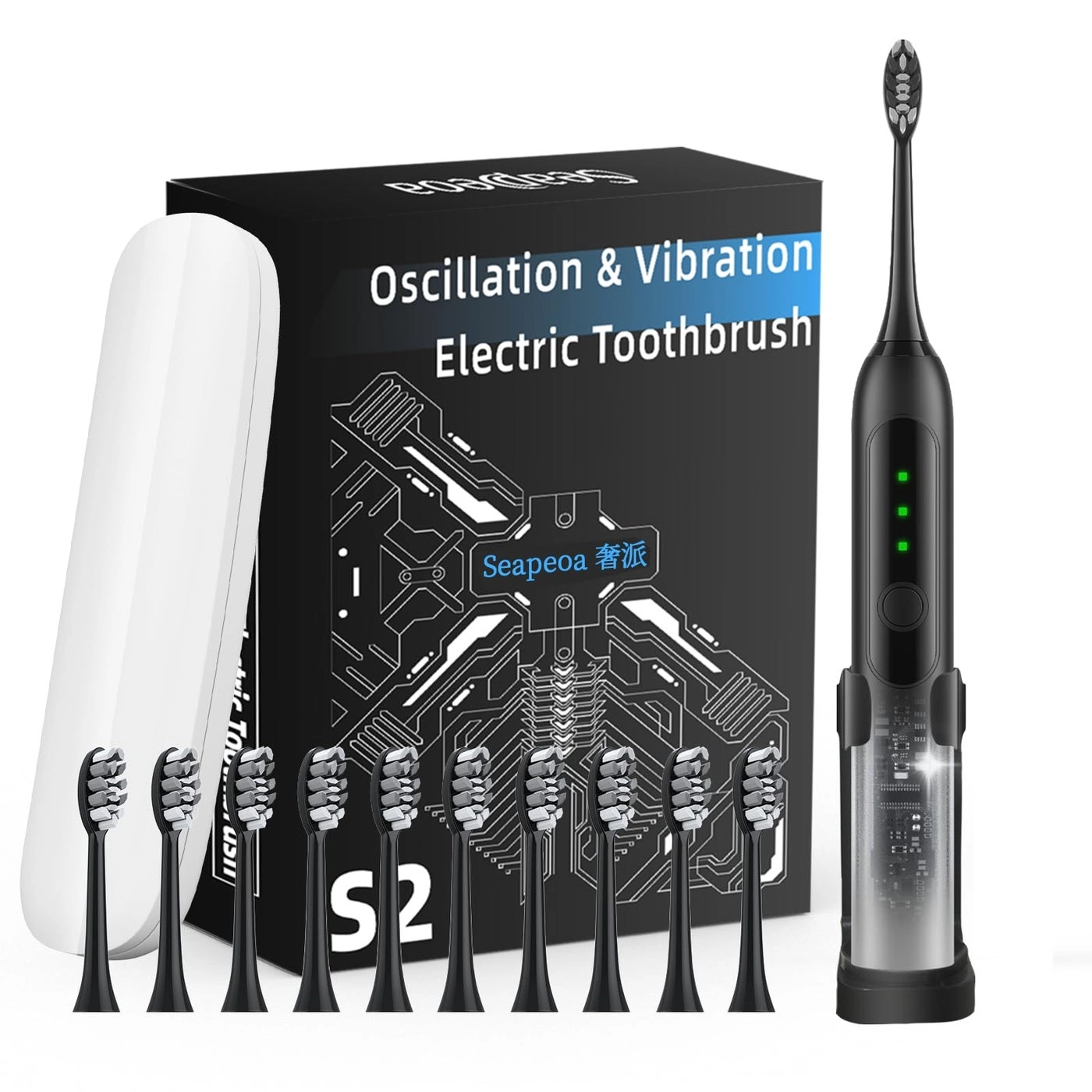 A6S - 10 Brush Heads 42,000 VPM