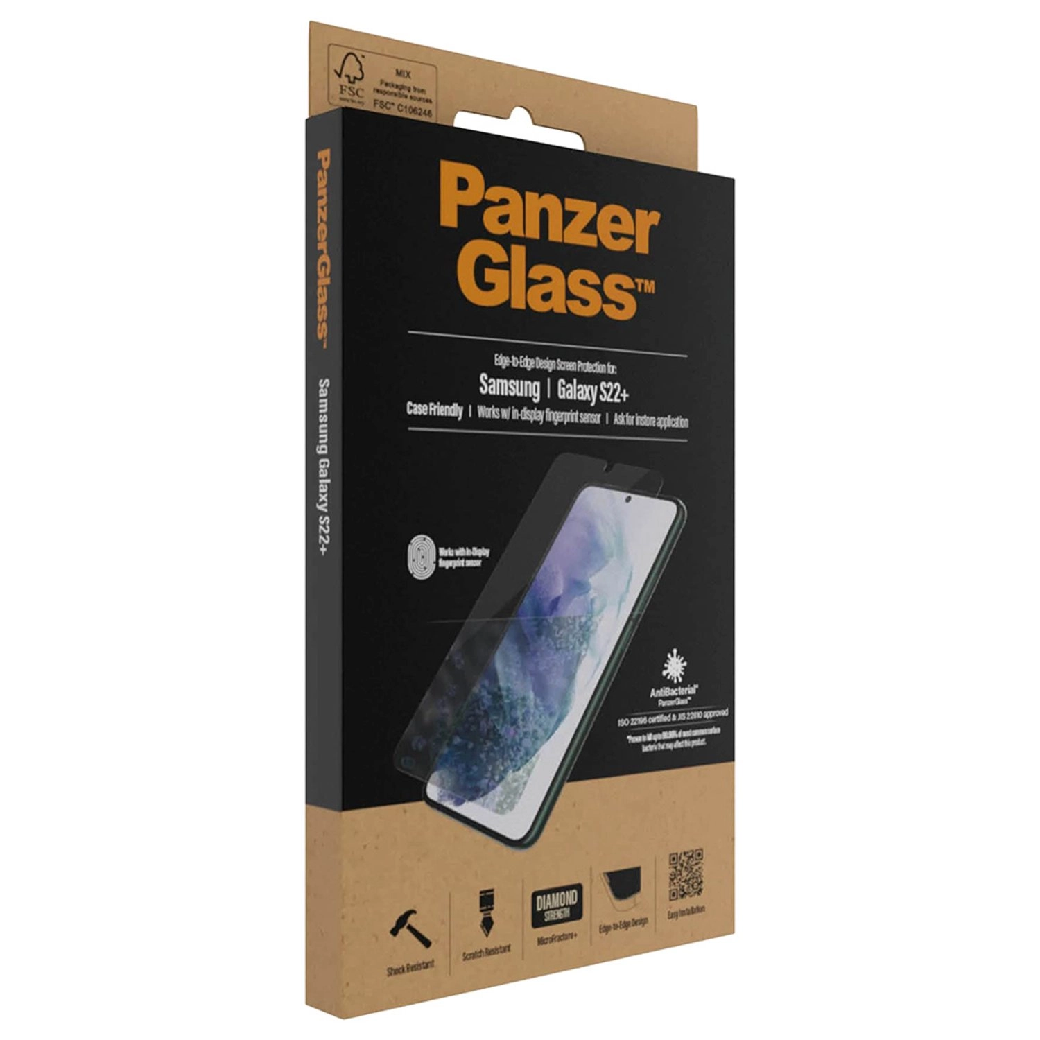 Clear Tempered Glass Screen Protector for Samsung Galaxy S22+