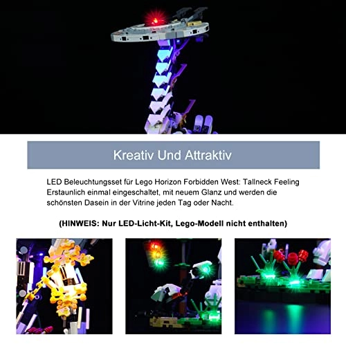 LED Light Set - remote control Compatible with Lego 76989 Tallneck