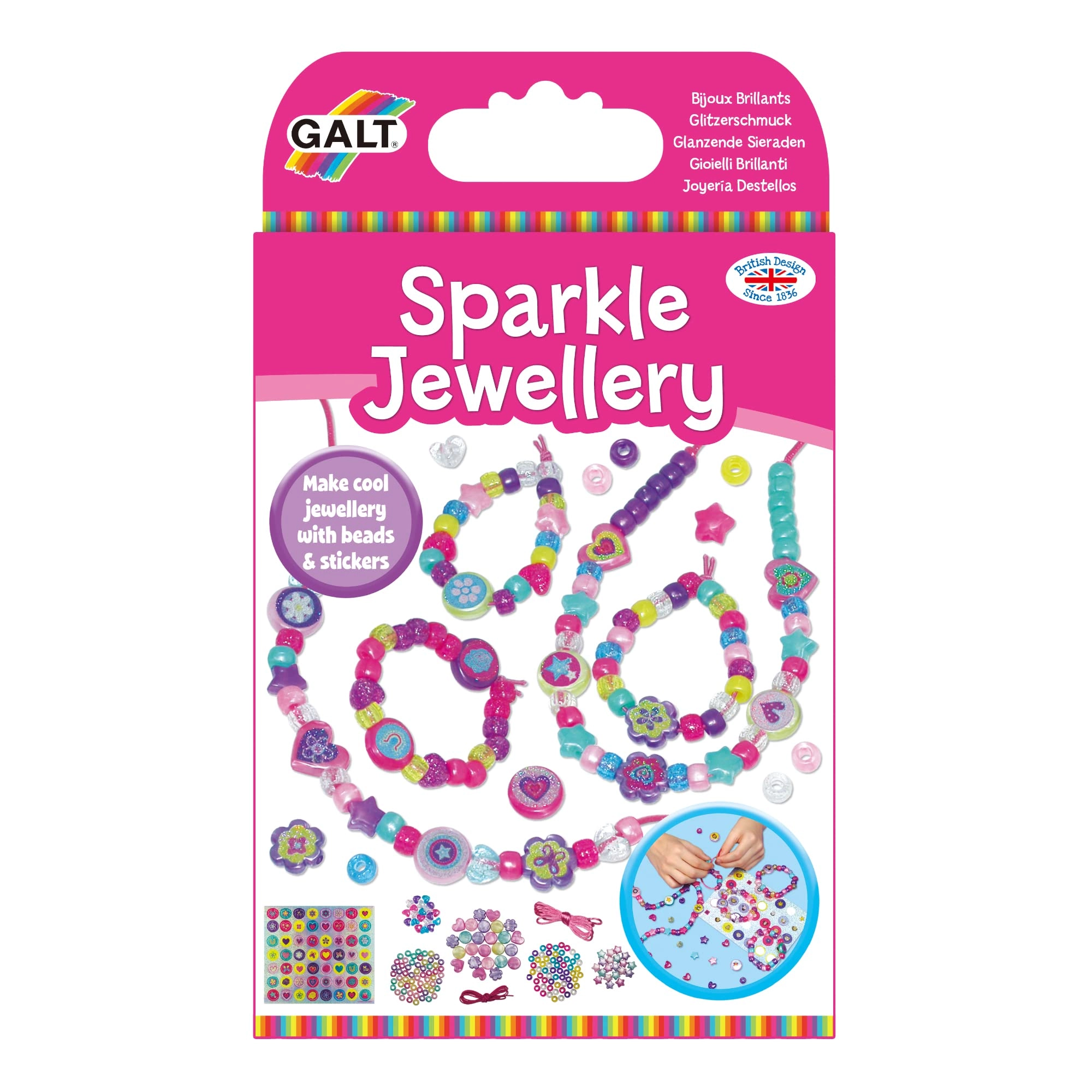 Sparkle Jewellery - Kids Craft Kit 188 Pieces Ages 5+