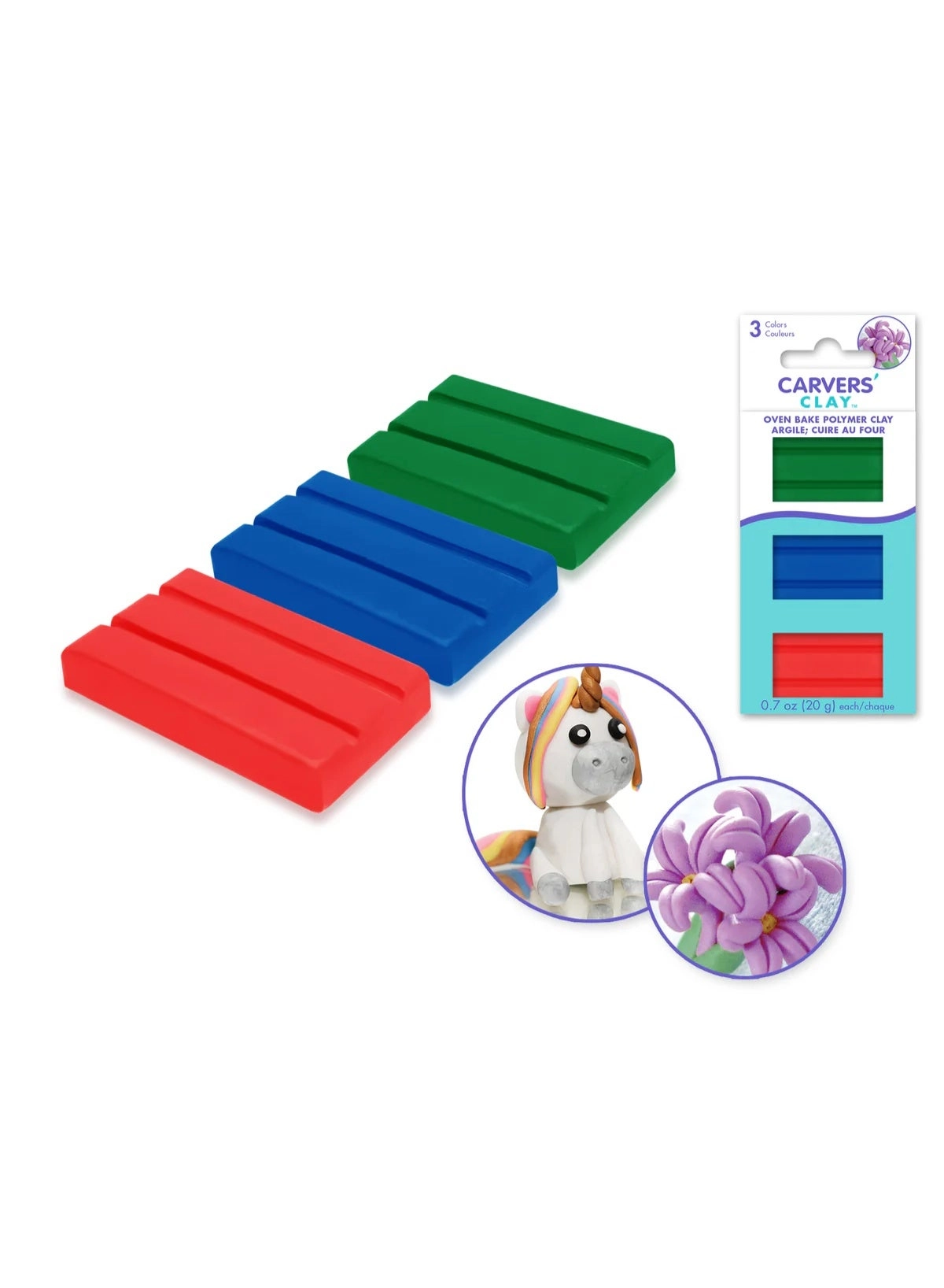 Carvers' Clay - Polymer Clay 60G 3pcs.