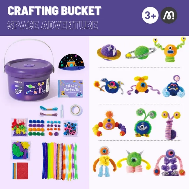 DIY Craft Bucket Space Adventure - 3+ years 180 pcs