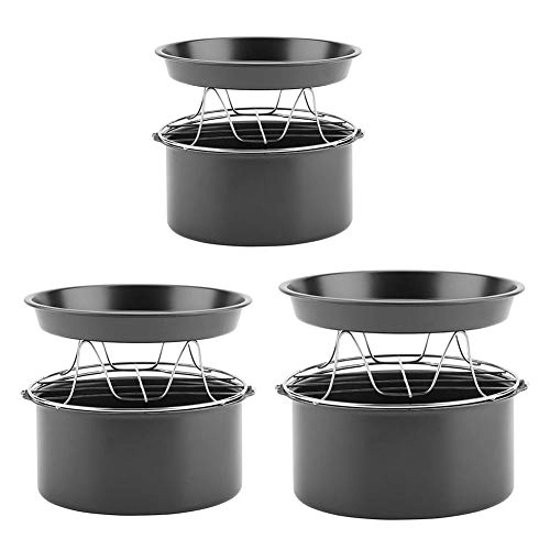 Cake Tin + Pizza Tray + Grill Rack - Carbon steel,stainless steel. 3pcs