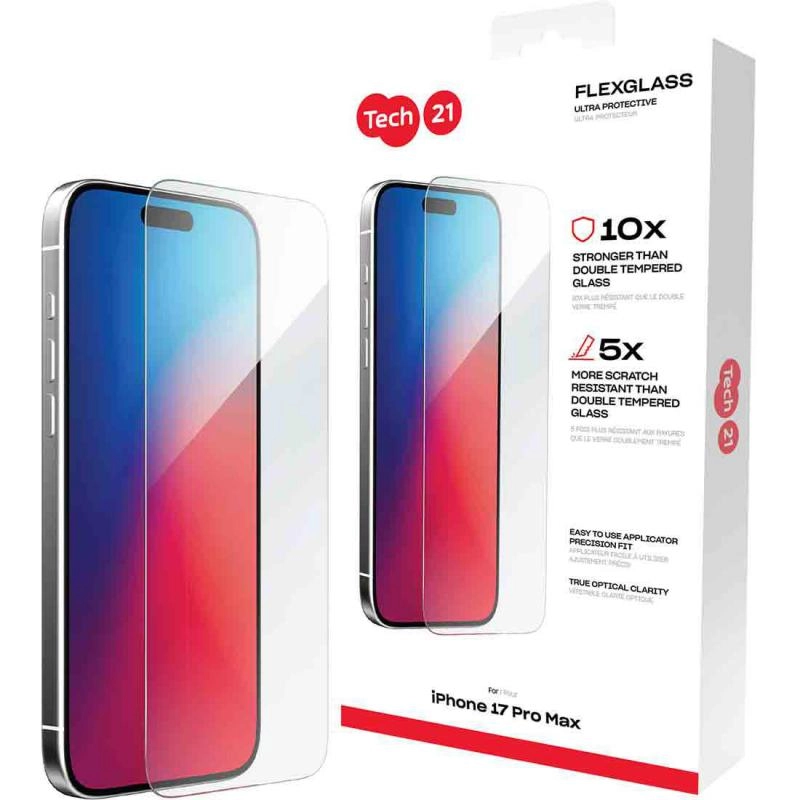 Impact Protective FlexGlass Screen Protector for iPhone 16 Pro