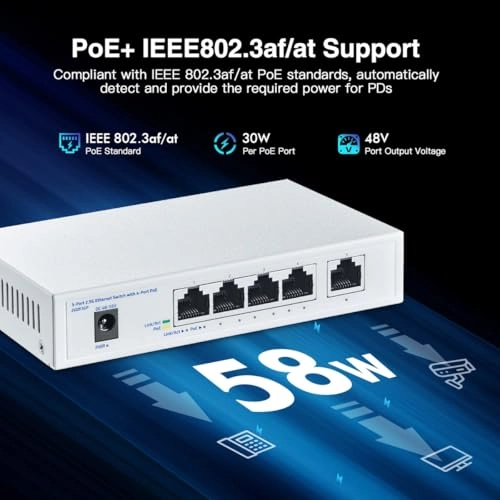 5x2.5G PoE - 5-ports