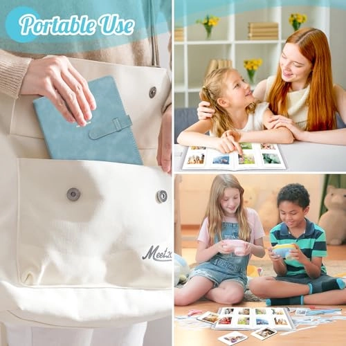 3.5x2.3" 256 Pockets PU Leather Photo Album