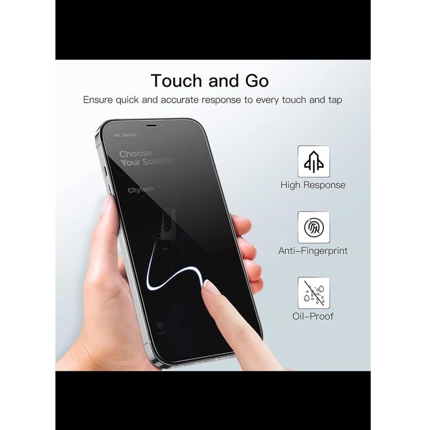 Privacy Screen Protector Samsung Galaxy A16 - Anti-Fingerprint Scratch Protection