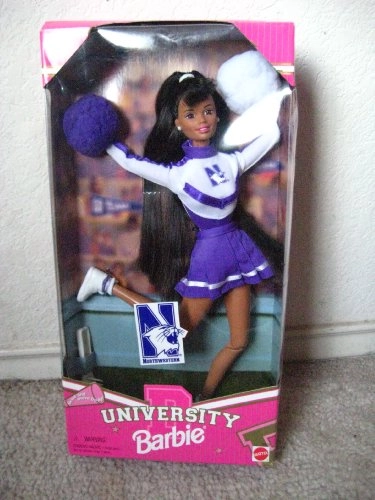 Barbie Northwestern University Cheerleader Doll - Special Edition Collectible Ages 180+